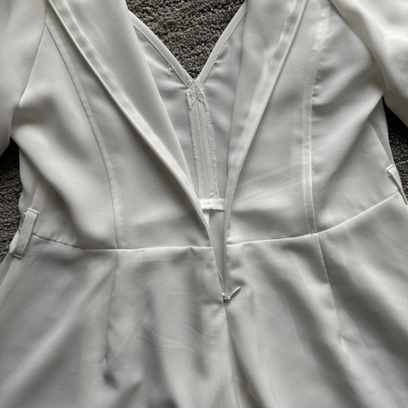 White Bridal Jumpsuit/Dress - Medium - Picture 7 of 11